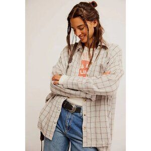 Free People We the free Cardiff Plaid Top